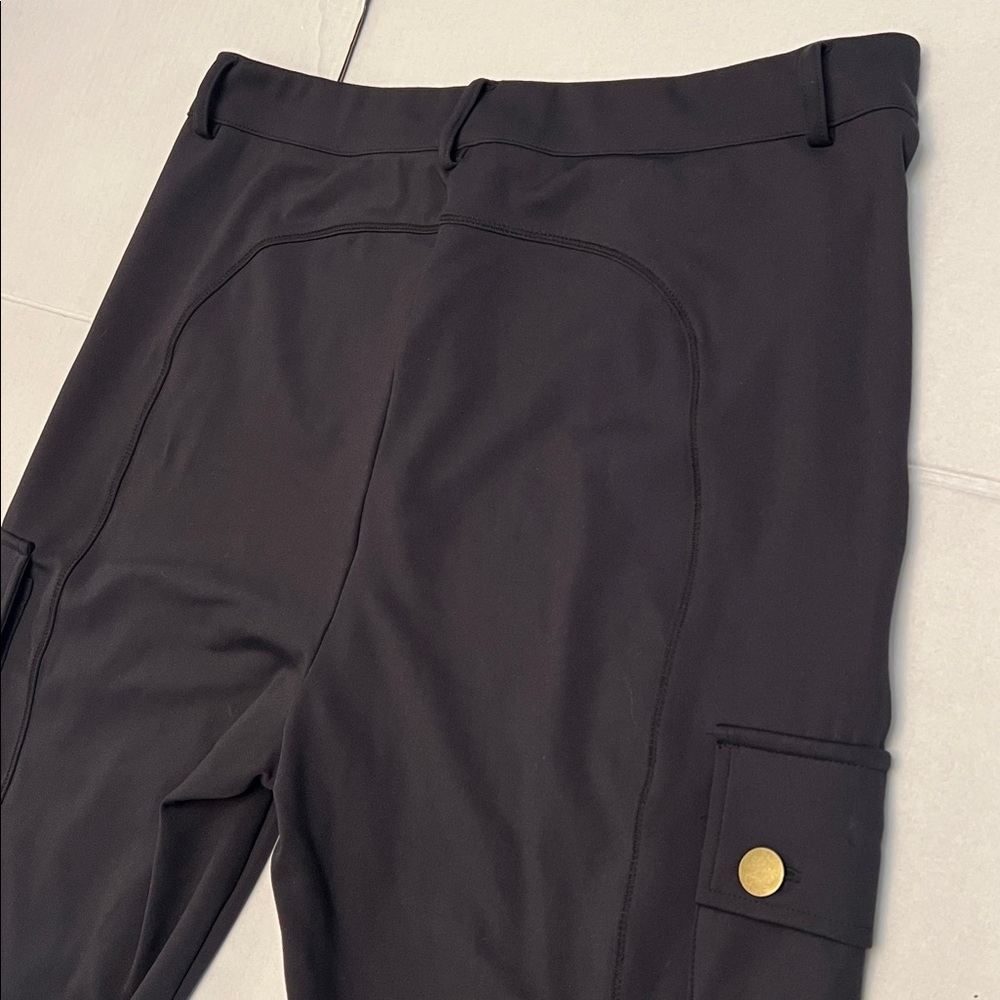 HALARA WOMENS BLACK DAY STRETCH HIGH WAISTED SKINNY CASUAL PANTS LARGE - Picture 6 of 16